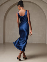 [Dark Blue] SilkSilky  Sleeveless Dress 002