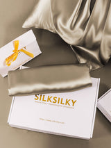 [Khaki] SilkSilky  22Momme Pure Silk Pillowcase 004