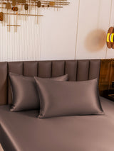 [Brown] SilkSilky  19Momme Pure Silk Pillowcase 001