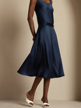 [Dark Blue] SilkSilky  Skirt 001