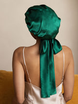 [Dark Green] SilkSilky  Sleep Cap 004