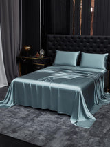 [Grayish Blue] SilkSilky  22Momme Pure Silk Bedding Set 002,