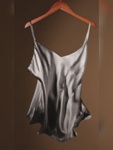 SilkSilky  Spaghetti Strap V Neck Camisole Set video 001